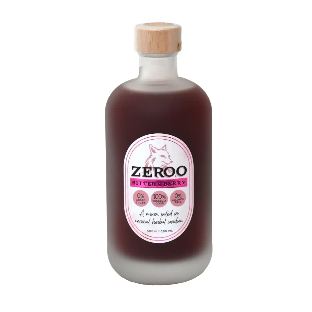 Zeroo Bitter & Berry -alcoholvrije mixer - 0% - 500 ml.