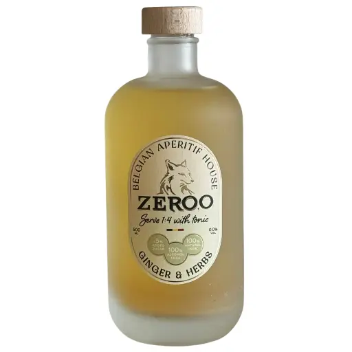 [A6462] Zeroo Ginger & Herbs -alcoholvrije mixer - 0% - 500ml.