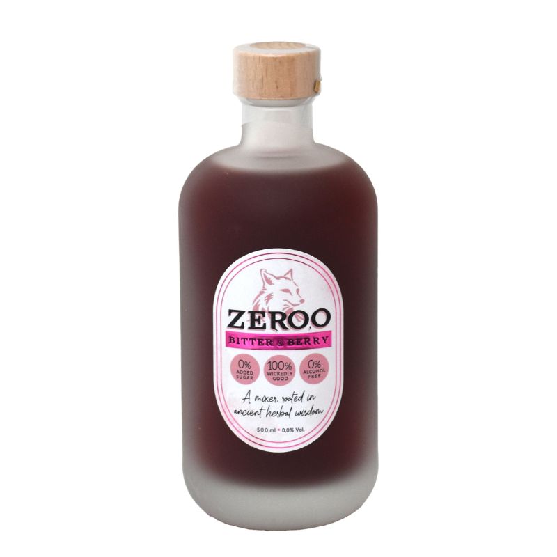 Zero,o Bitter & Berry -alcoholvrije mixer - 0% vol. 500 ml.